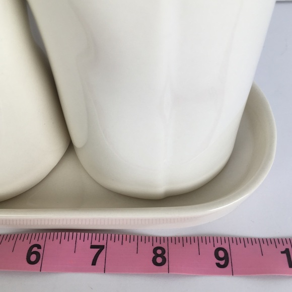 Rae Dunn Artisan Collection by Magenta Hair Face Nails Ceramic Set with Tray - Picture 10 of 12